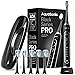 Aquasonic Black Series PRO – Ultra-Whitening Electric Toothbrush – 5 Modes & Smart Timers – Premium Travel Case & 6 Proflex Brush Heads – ADA Accepted Toothbrush